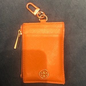 Tory Burch card case key ring